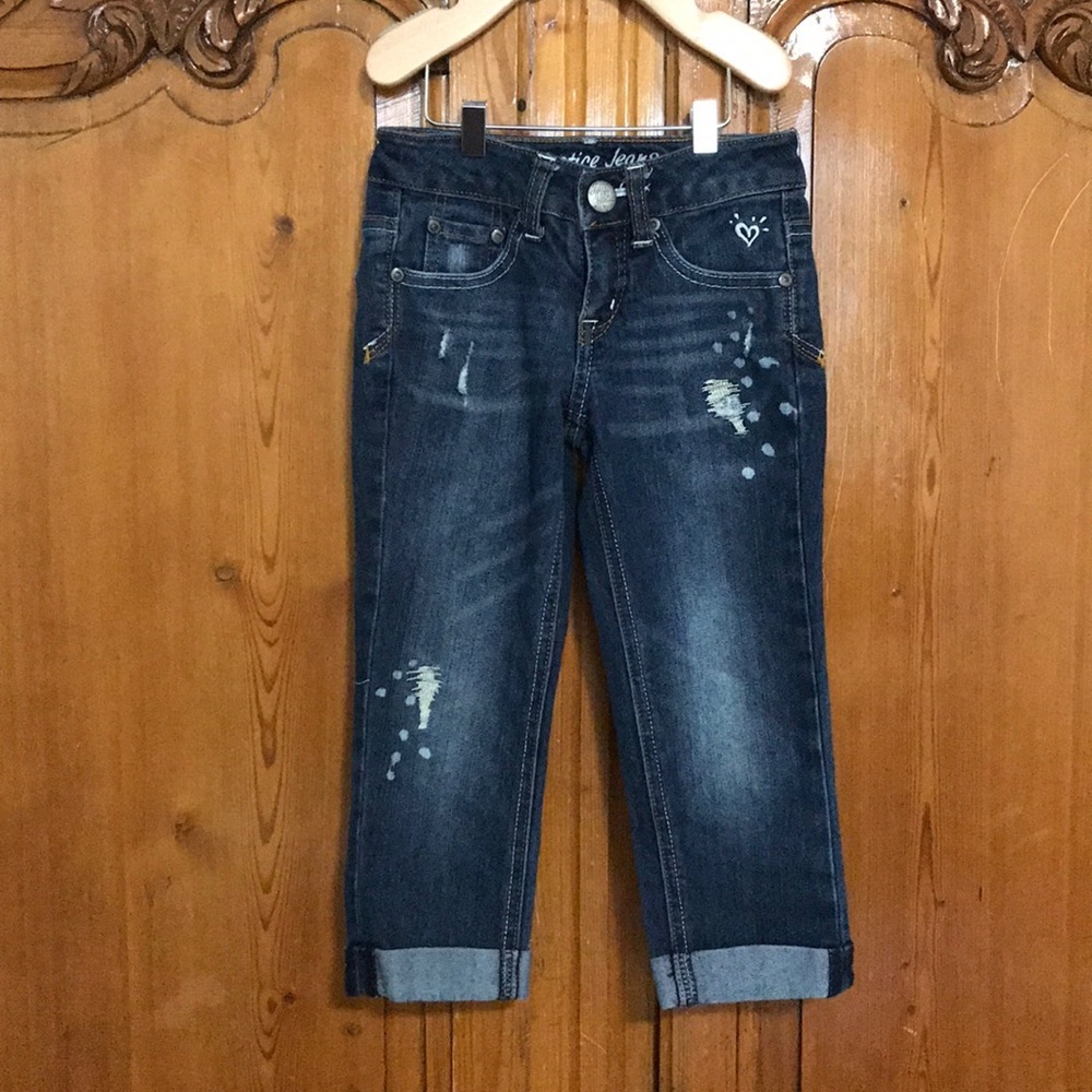Justice Jeans - Cuffed Capri Style Jeans